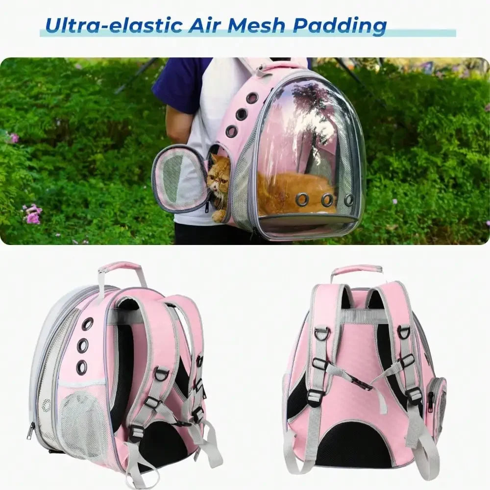 Expandable Bubble Cat Carrier Backpack For Cats And Small Dogs Airline Approved For Travel Hiking Walking Outdoor Adventures Sup