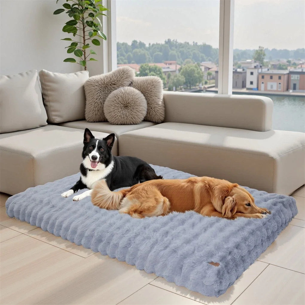 BINGOPAW Ultra-Soft Dog Bed with Removable Cover Machine Washable Cozy Pet Sleep Bed Calming Cat Cushion Cover