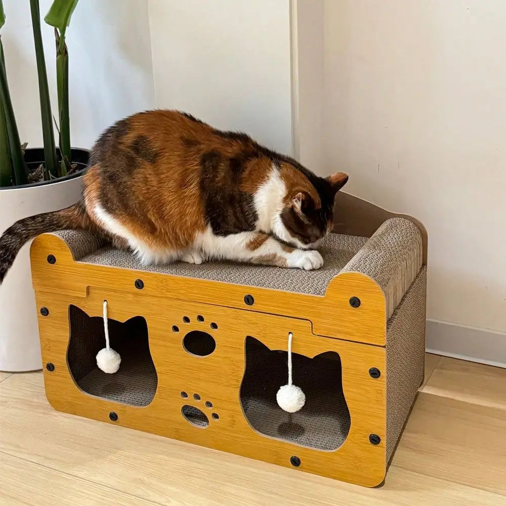 Cat Scratchers Cat Stuff Cat TowerCat Ching Post With Hanging Ball Toy, MultiFunctional Cat House With Sleeping And Activity Are