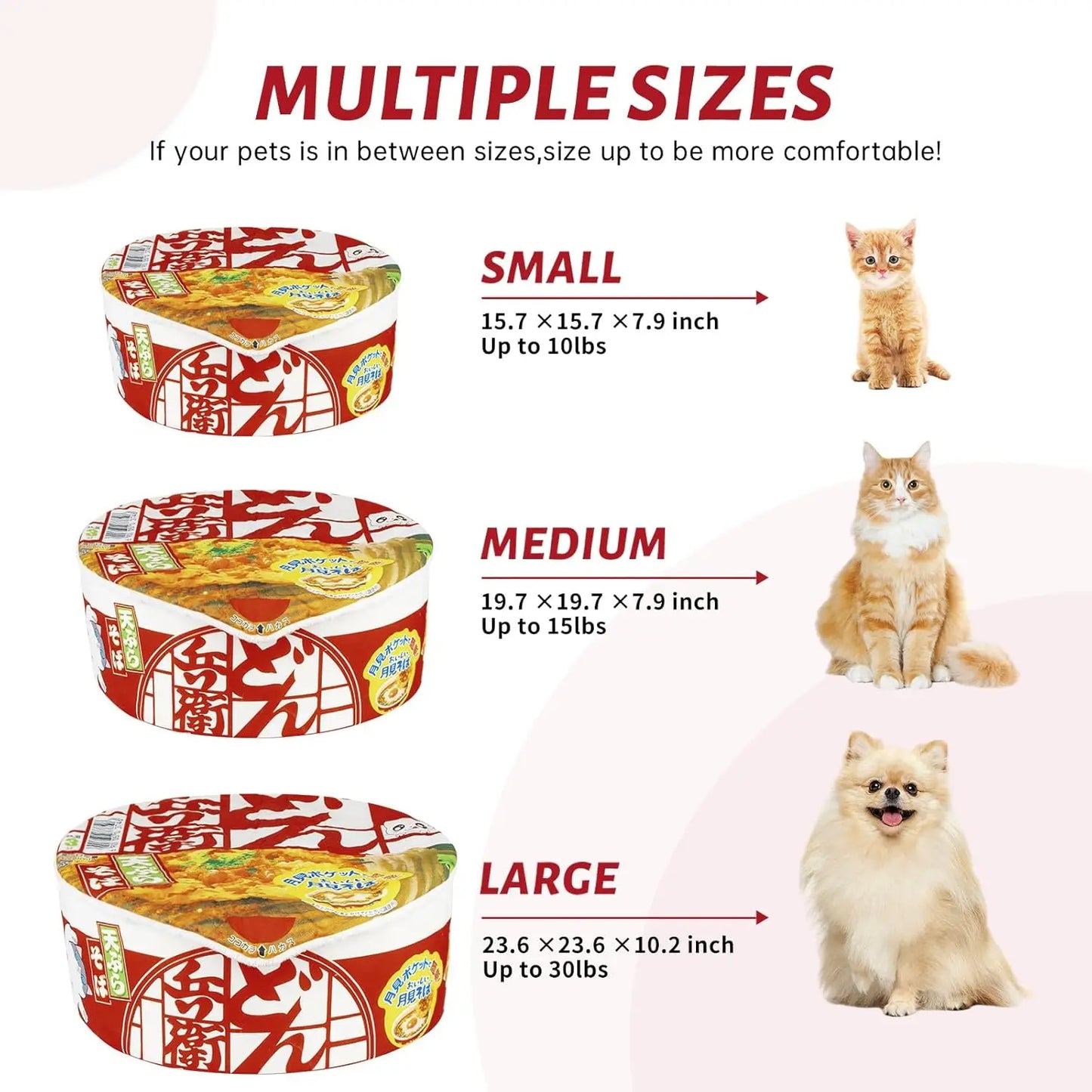 Warm Soft Pet Bed for Cats and Dogs, Removable Washable Cushion for Indoor Pets