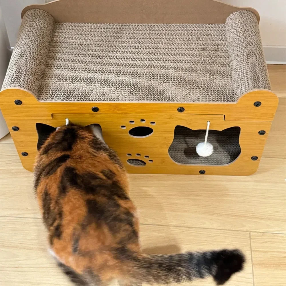 Cat Scratchers Cat Stuff Cat TowerCat Ching Post With Hanging Ball Toy, MultiFunctional Cat House With Sleeping And Activity Are