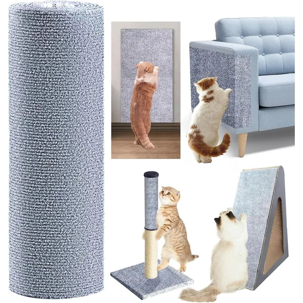 Cat Scratch Furniture Protector, 120 x 15.8 Sofa Cover, Anti-Claw Wall Scratcher, Sisal Mat, Carpet Pad, Fabric Tree Guards (Lig