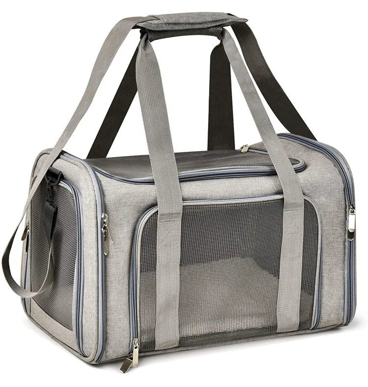 Pet Dog Carrier Bag Soft Side Backpack Cat Pet Carriers Dog Travel Bags Airline Approved Transport For Small Dogs Cats Outgoing