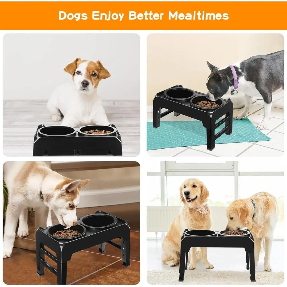 Slow Eeder Dog Bowl, Slow Down Eating Anti-Choking Bloat Stop Maze Design Dog Dishes, Black