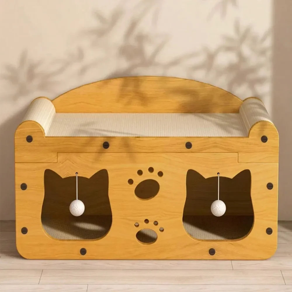 Cat Scratchers Cat Stuff Cat TowerCat Ching Post With Hanging Ball Toy, MultiFunctional Cat House With Sleeping And Activity Are