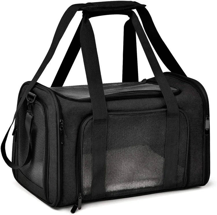 Pet Dog Carrier Bag Soft Side Backpack Cat Pet Carriers Dog Travel Bags Airline Approved Transport For Small Dogs Cats Outgoing