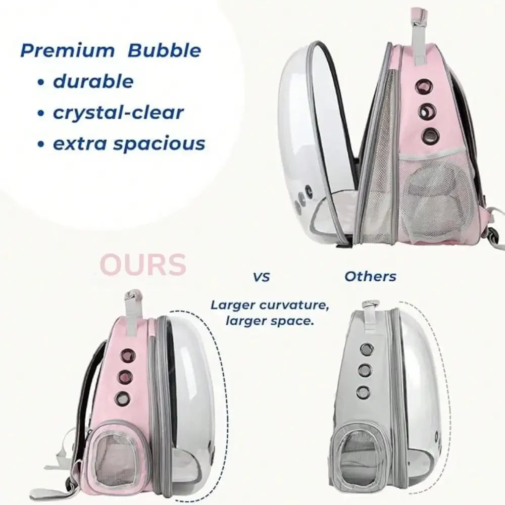 Expandable Bubble Cat Carrier Backpack For Cats And Small Dogs Airline Approved For Travel Hiking Walking Outdoor Adventures Sup