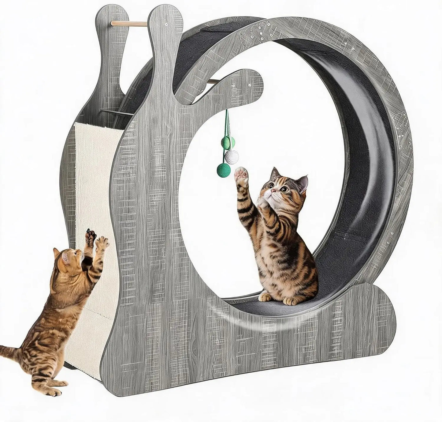 6 in 1 Cat Treadmill Running Wheel for Indoor Large Pet Supplies Anti Pinch Foot Exercise Fitness Roller Cat Climbing Frame Dog Toy
