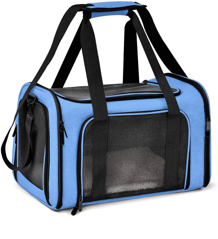 Pet Dog Carrier Bag Soft Side Backpack Cat Pet Carriers Dog Travel Bags Airline Approved Transport For Small Dogs Cats Outgoing