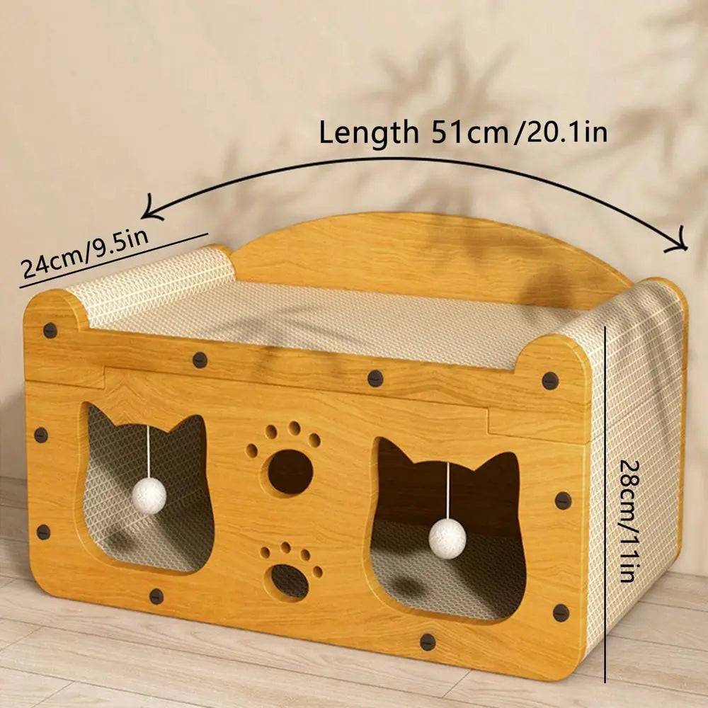 Cat Scratchers Cat Stuff Cat TowerCat Ching Post With Hanging Ball Toy, MultiFunctional Cat House With Sleeping And Activity Are