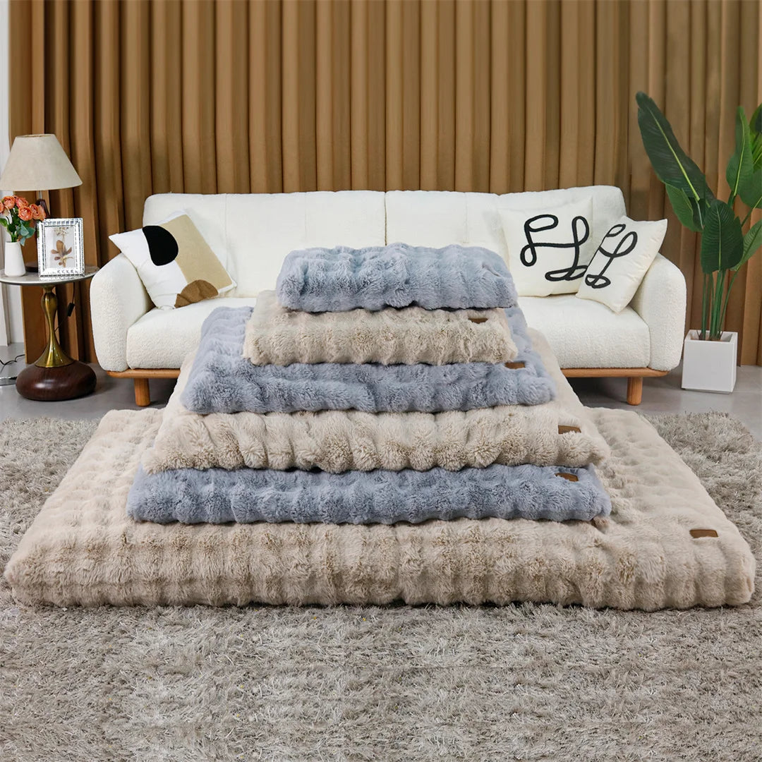 BINGOPAW Ultra-Soft Dog Bed with Removable Cover Machine Washable Cozy Pet Sleep Bed Calming Cat Cushion Cover