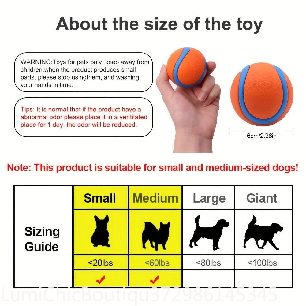 Durable Silicone Dog Chew Ball Interactive Pet Toy For Medium Breeds Teeth Cleaning Play‑Time Fun Dog Entertainment Supply