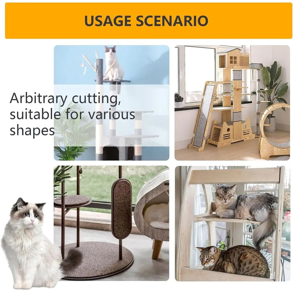 Cat Scratch Furniture Protector, 120 x 15.8 Sofa Cover, Anti-Claw Wall Scratcher, Sisal Mat, Carpet Pad, Fabric Tree Guards (Lig