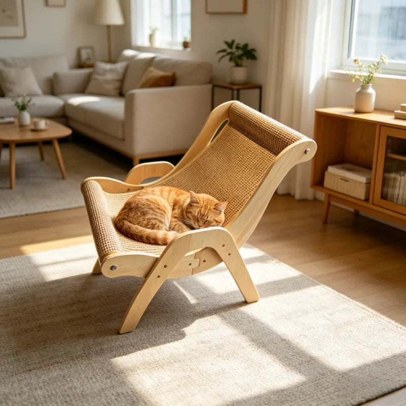 Sisal Cat Scratcher for Indoor Cats Scratching Pad Vertical Cat Scratcher L Shape Cat Scratching Board Cats Scratch Post Solid