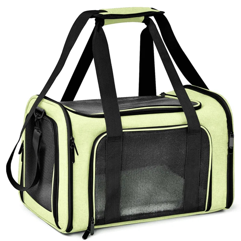 Pet Dog Carrier Bag Soft Side Backpack Cat Pet Carriers Dog Travel Bags Airline Approved Transport For Small Dogs Cats Outgoing