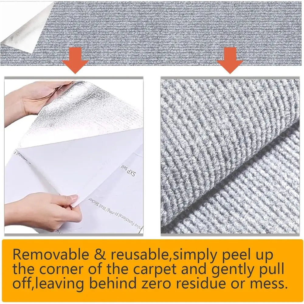 Cat Scratch Furniture Protector, 120 x 15.8 Sofa Cover, Anti-Claw Wall Scratcher, Sisal Mat, Carpet Pad, Fabric Tree Guards (Lig